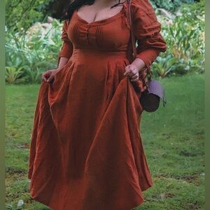 PHOENIX 24 | REGENCY LACE-UP LINEN DRESS